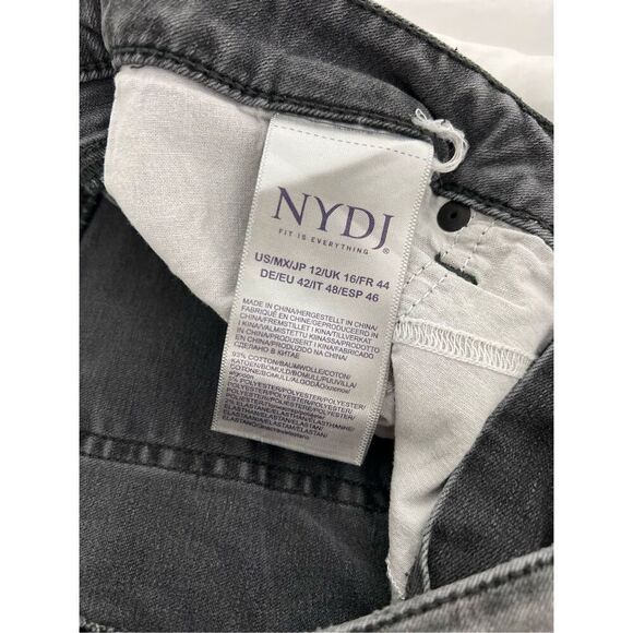 NYDJ Women's Lift X Tuck High Rise Ami Ankle Skinny Jeans Dark Gray Size 12 - Picture 5 of 13